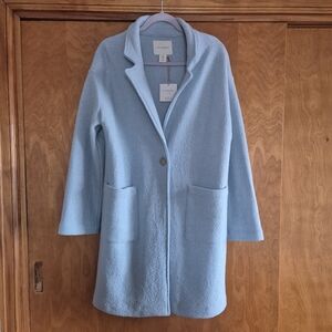 Cynthia Rowley Wool Blend Sky Blue Coat, size M
